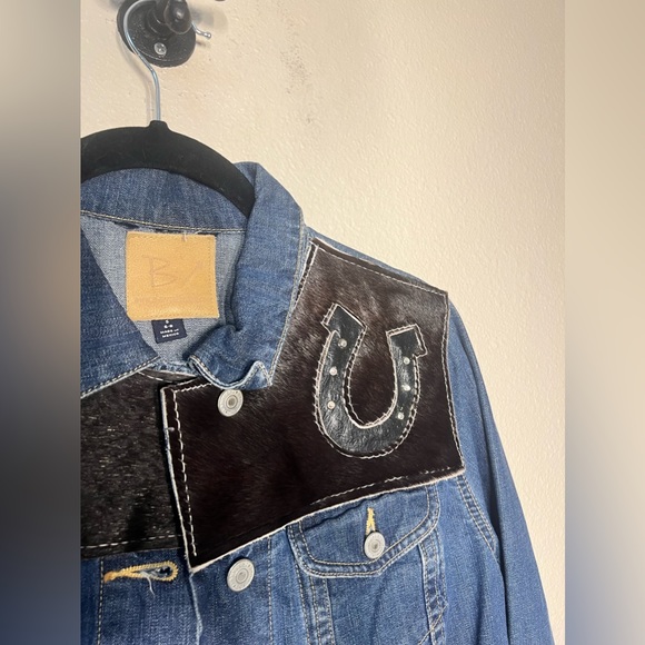 Custom Made Cowhide Denim Jacket - Picture 5 of 6